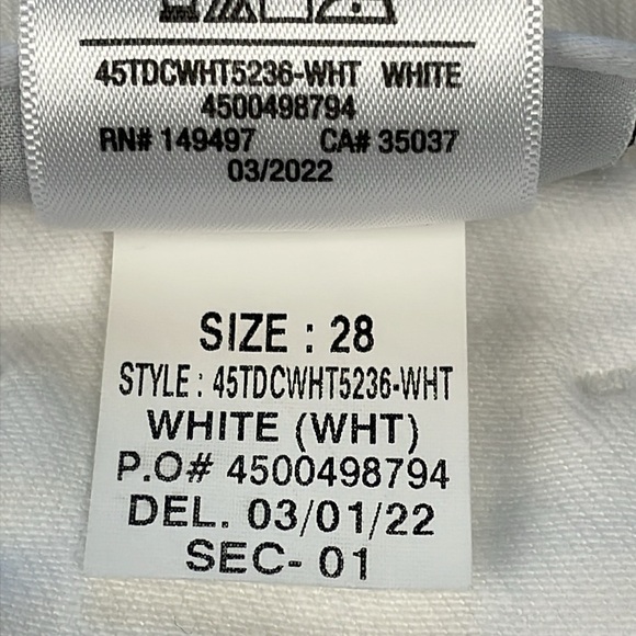 NWT Joes Jeans Flawless High Rise Honey Curvy Cropped Boot Cut Jeans White 28 - Picture 12 of 15